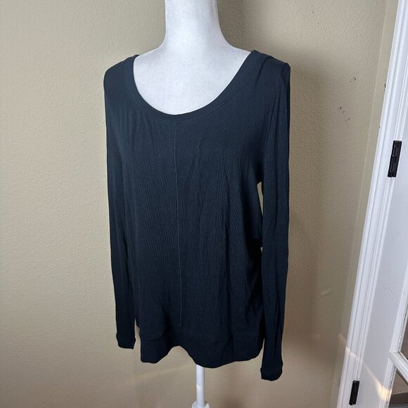 NORDSTROM Matty M Scoop Neck Front Seam Top Size Large - Picture 2 of 10
